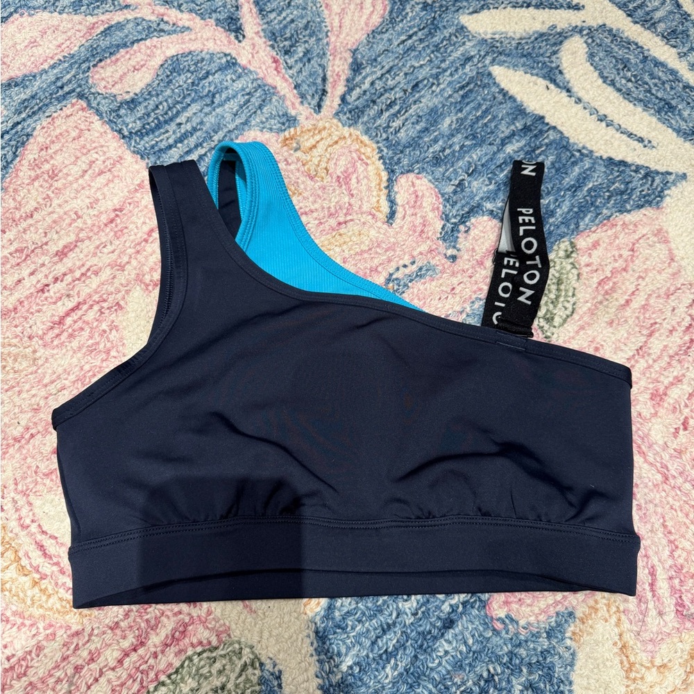 Peloton Women's navy and Blue Sports Bra